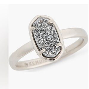 Kendra Scott Grayson  Silver tone Ring size 8
